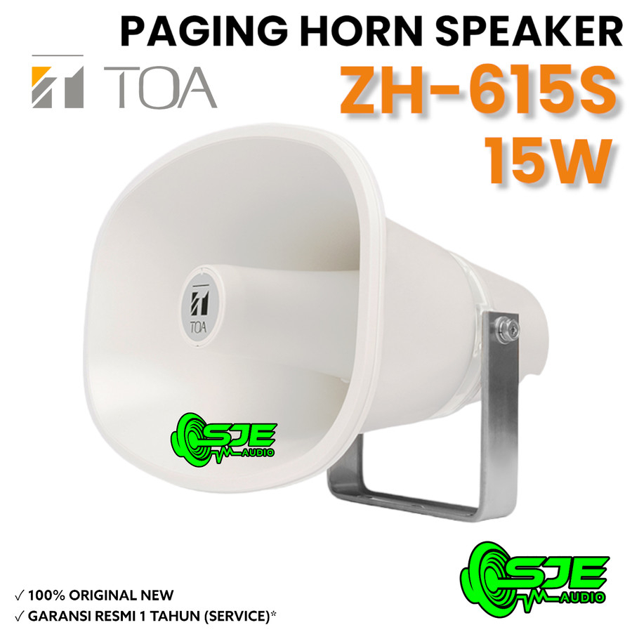 SPEAKER HORN TOA 15W ZH-615S CORONG PAGING OVAL LONJONG PANGGIL ZH615S ZH615 ZH 615S 15 W WATT 15WAT
