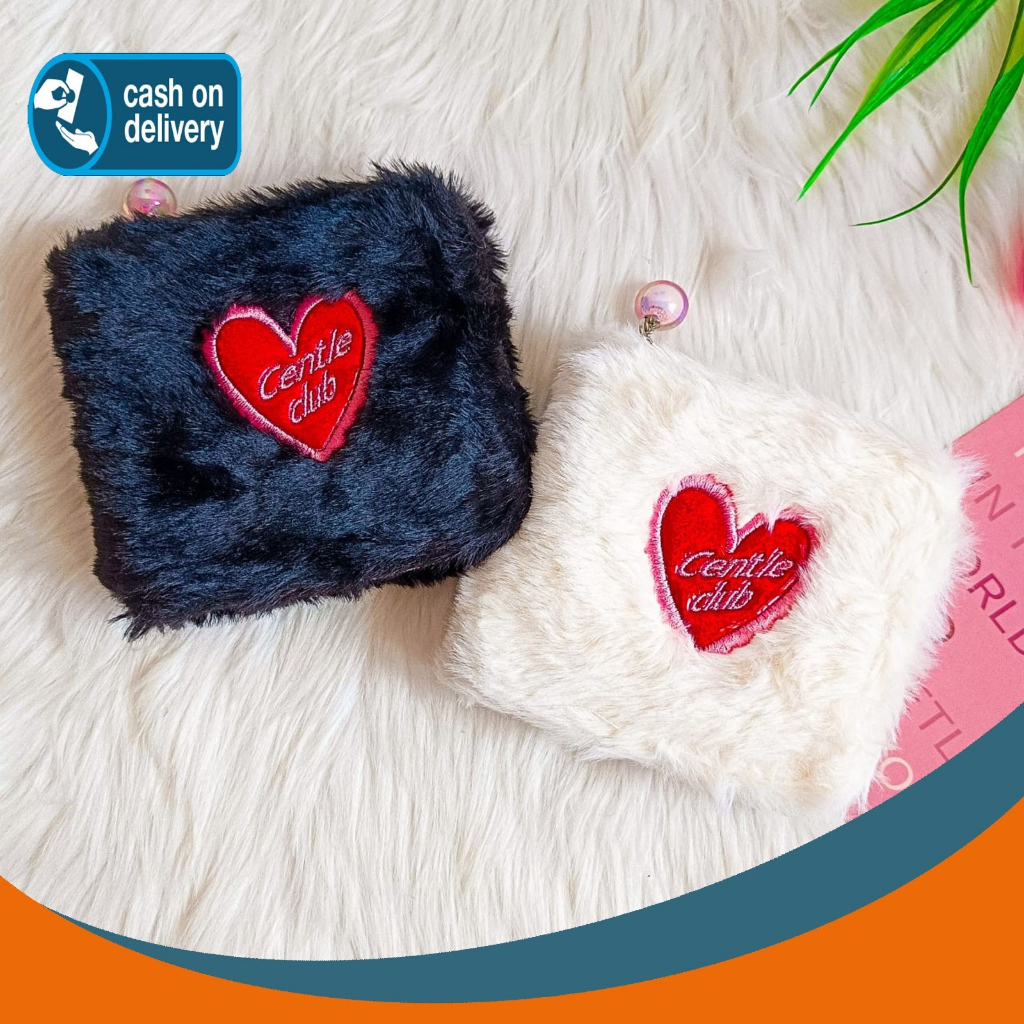 DOMPET BULU CENTLE.ID SLETING MUTIARA LONELY CLUB PURSE wallet persegi tebal awet by bentoy lucu imu