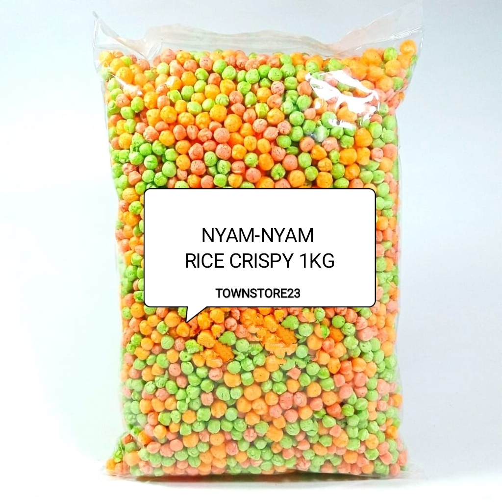 

1KG NYAMM NYAMM CRISPY BALL WARNA-WARNI HARGA EKONOMIS