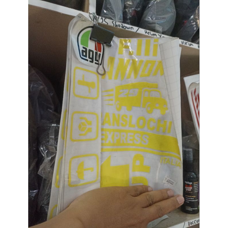 Stiker Helm Iannone / Stiker Redbull Marquez / Stiker Project 46 Rossi