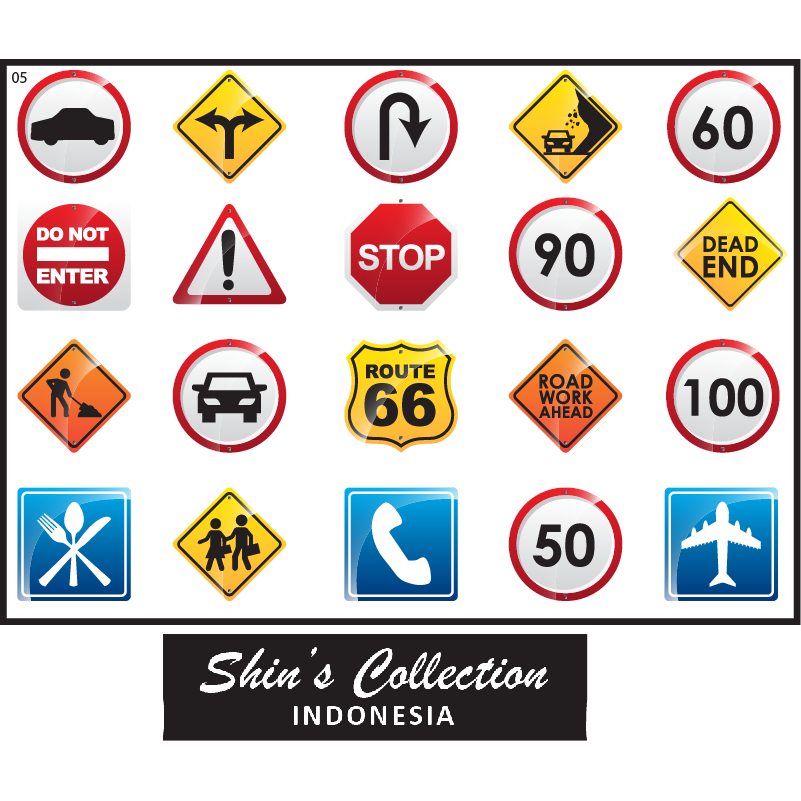 

Sticker stiker murah anti air traffic sign rambu-rambu lalu lintas