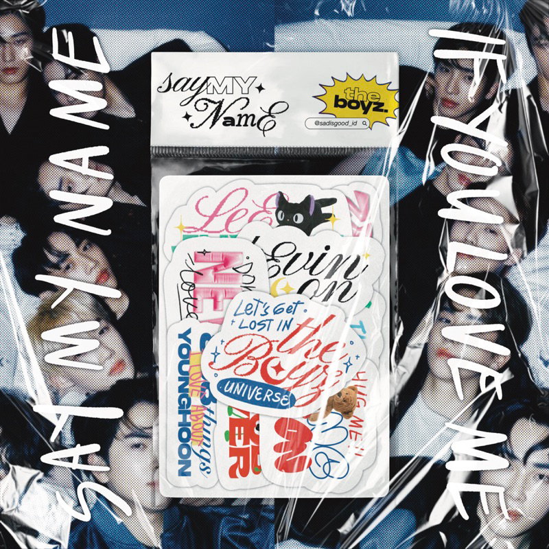 the boyz member name sticker - SAY MY NAME