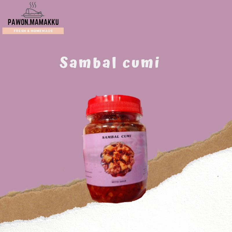 

Sambal Cumi homemade 200gr