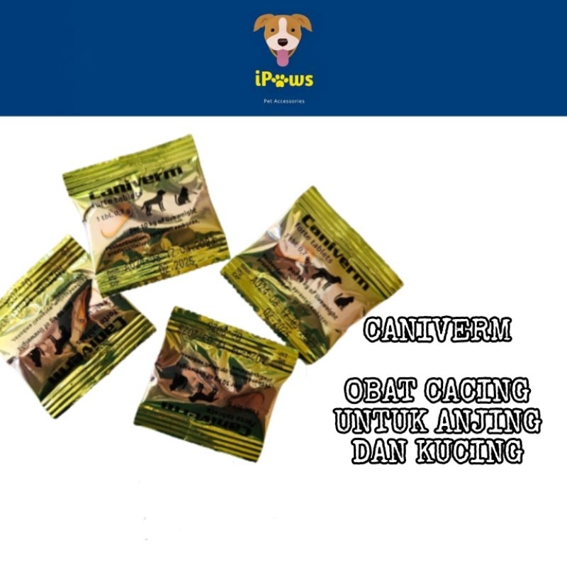 Caniverm - Obat Cacing Anjing dan Obat Cacing Kucing / Anthelmintic For Dog / Anthelmintic For Cat
