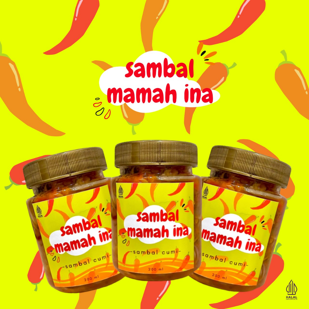 

Sambal Mamah Ina - Sambal Aja, Terasi, Teri Medan, Cumi, Tongkol dan Cakalang