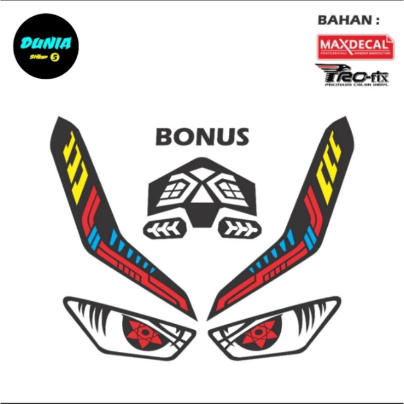 Stiker variasi lampu vario new 125 150