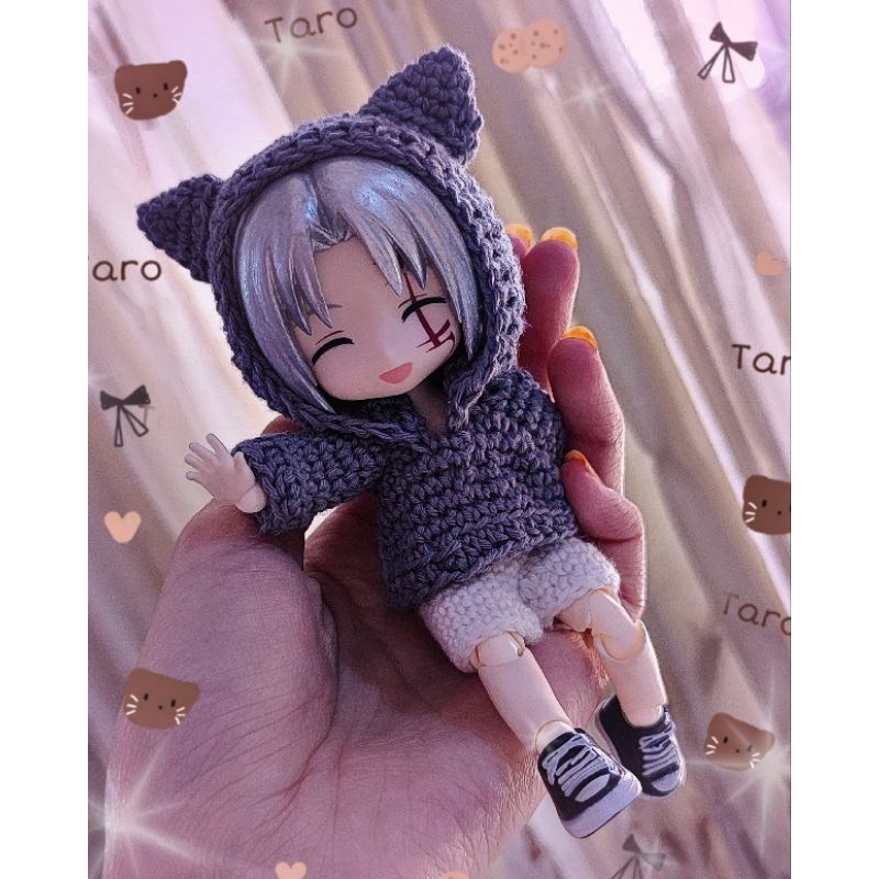 Baju nendoroid / nendoroid clothes / hoodie nendoroid