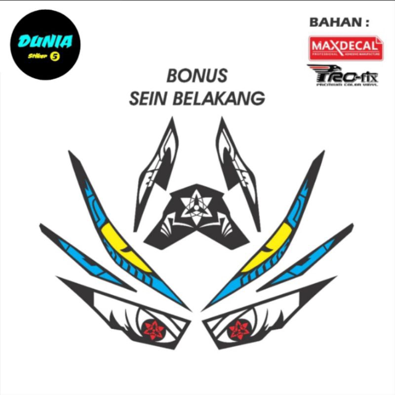 Stiker variasi lampu vario led 125 150