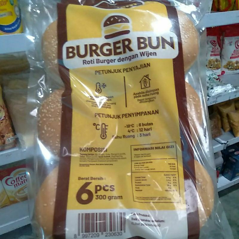 

madam bun burger bun isi 6 pcs