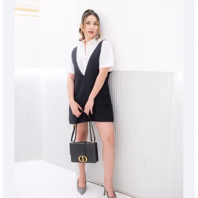 PRELOVED ZARA DRESS WITH OVERALL