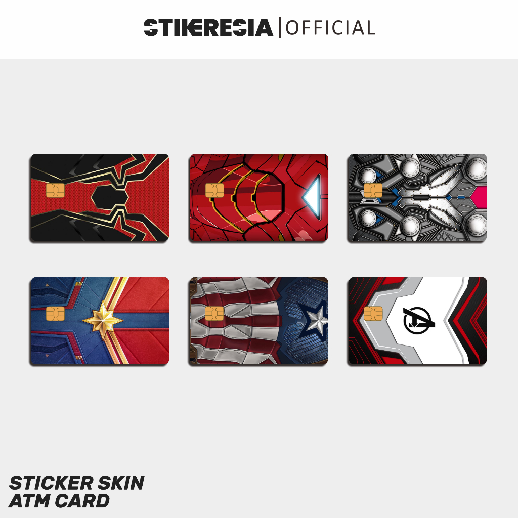 Stiker ATM Marvel Skin - Stiker Kartu ATM Emoney Flazz Vinyl