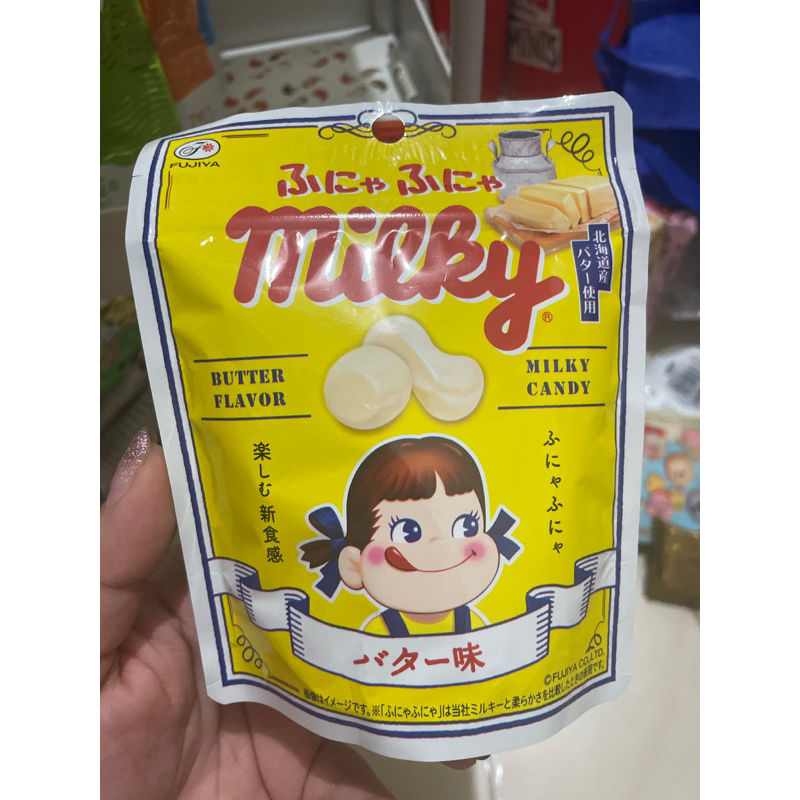 Fujiya Milky Peko Milky Candy Butter Flavor 36gr Permen