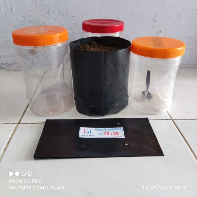 Plastik Polybag Tanaman Ukuran 20 Polybag 20x20 Ukuran 20x25 Ukuran 20x30 Kemasan 500 Gram