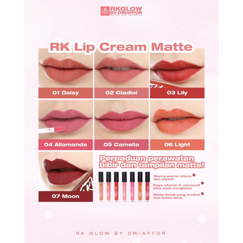 Lipmatte RkGlow | Lipmatte Premium | Lipmatte tahan lama