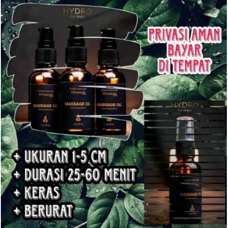 TITAN OIL FOR MEN MASEEGE OIL MINYAK OLES ASLI ORIGINAL KHUSUS PRIA PEMBESAR DAN TAHAN LAMA