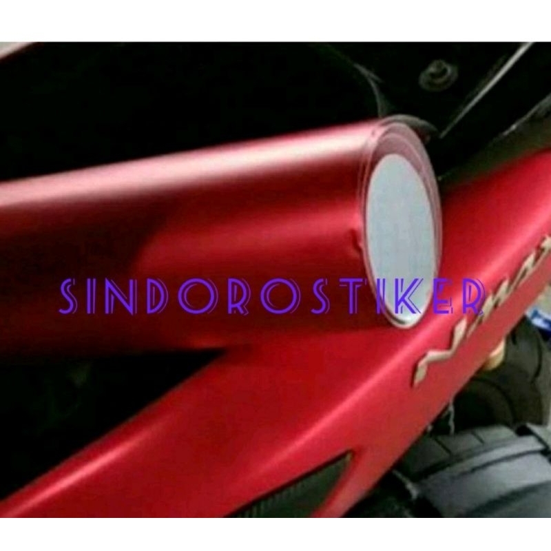 skotlet sticker motor warna merah crom doff metalic seticker sekotlet motor merah crom seticker moto