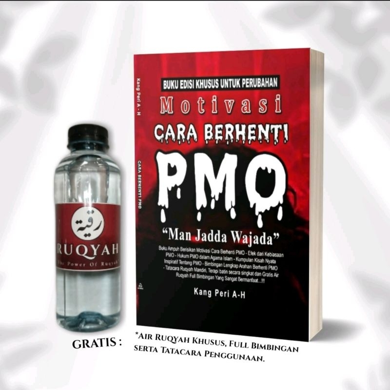 Buku Motivasi Islami Cara Berhenti PMO & Gratis Air Ruqyah Khusus - Ekslusif (soft cover) original