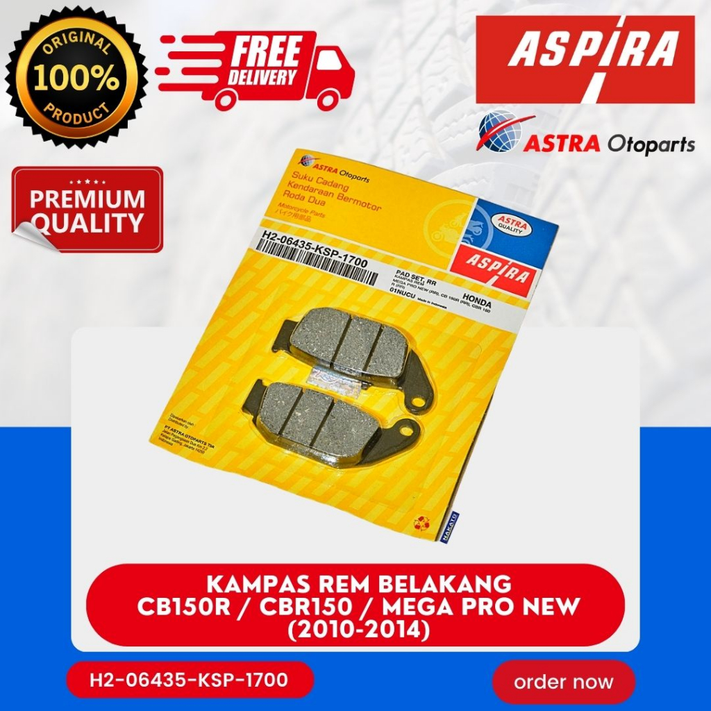[READY COD] DISPED DISCPAD KAMPAS REM BELAKANG ASPIRA KSP MEGAPRO NEW CB150R CBR150R TIGER NEW ASPIR