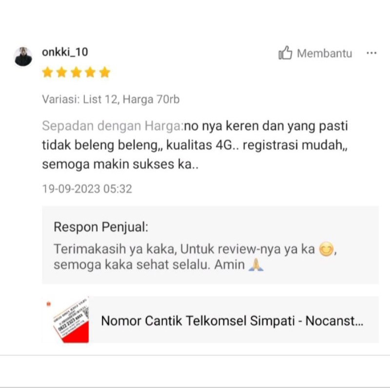 Kartu Perdana Nomor Cantik Smartfren - Nocanstore