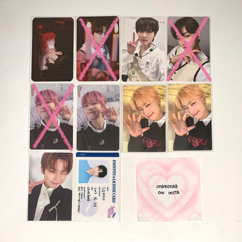 Sale Enhypen Photocard Official ggu rpc mdo Sunghoon Jungwon Sunoo Jay Jake Riki Ni Ki unit spc spec