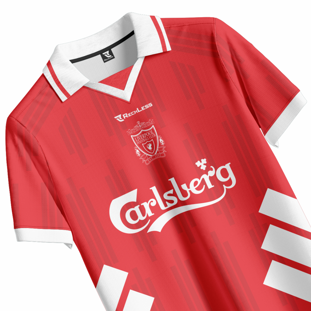 RECKLESS // Jersey LIVERPOOL 1994/1995 RED // Jersey OLAHRAGA // Jersey Retro // Jersey Vintage // J