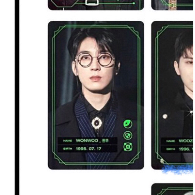 pc wonwoo game boi character card only