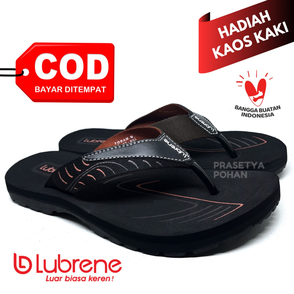 Sandal Pria Lubrene Original Anti Air - Sendal Lubrene Pria Original Raimbo