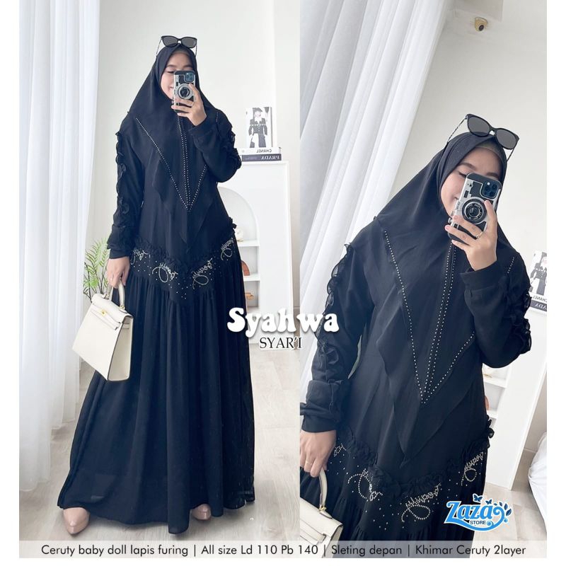 GAMIS SYARI |GAMIS SYARI POLOS| BAJU SYARI | BAJU SYARI MURAH | BAJU SYARI ORIGINAL ORI BY ZAZA GESE