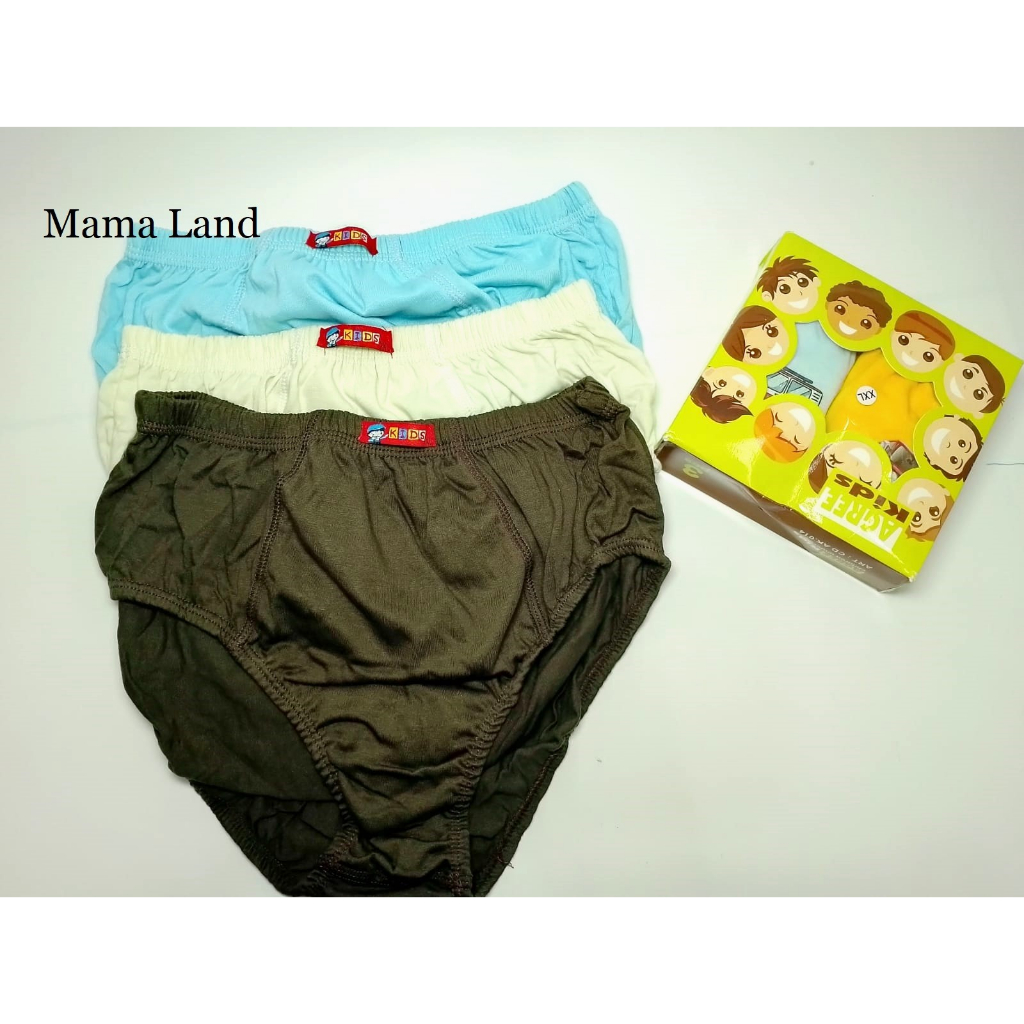 (3 Pcs) Celana Dalam Agree 014 Kids CD/Boxer Anak Laki-laki/Cowok M-XXL Murah - Makassar