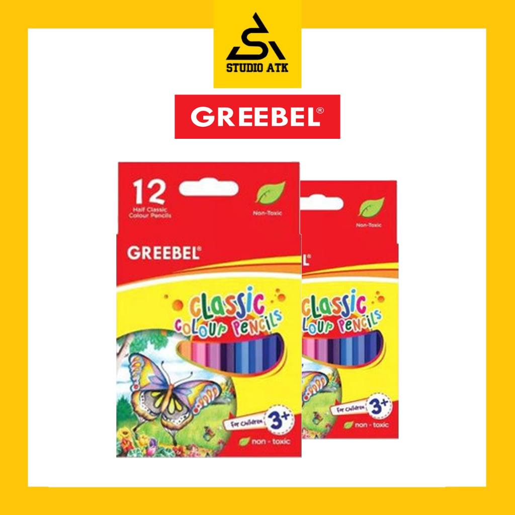 Pensil Warna GREEBEL Mini Clasic Colour 12 Warna