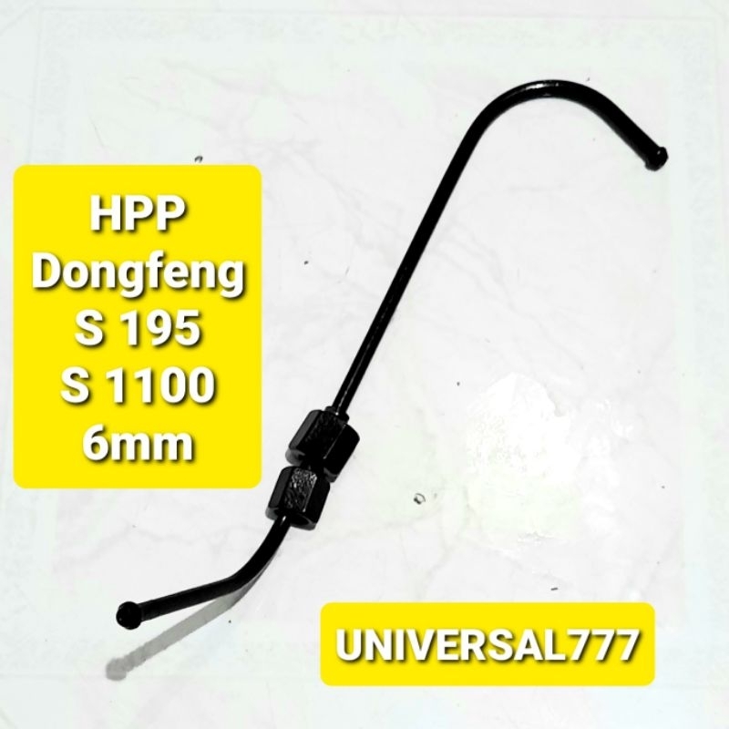 S195 S1100 HPP Pipa Selang Minyak Solar Dongfeng S 195 1100 Injector Pipe Nozzle