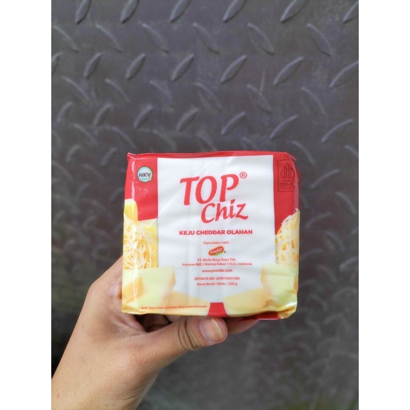 

keju cheddar topchiz 250gr /keju parut