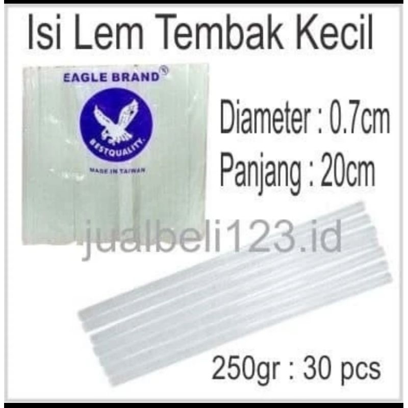 

isi LEM TEMBAK GLUE GUN KECIL EAGLE TAIWAN 0,25 KG