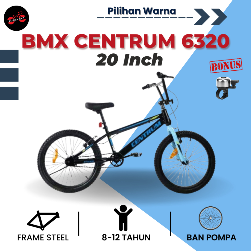 Sepeda Anak Laki Laki Bmx Centrum CT 6320 Bmx 20 inch Ban 2.4