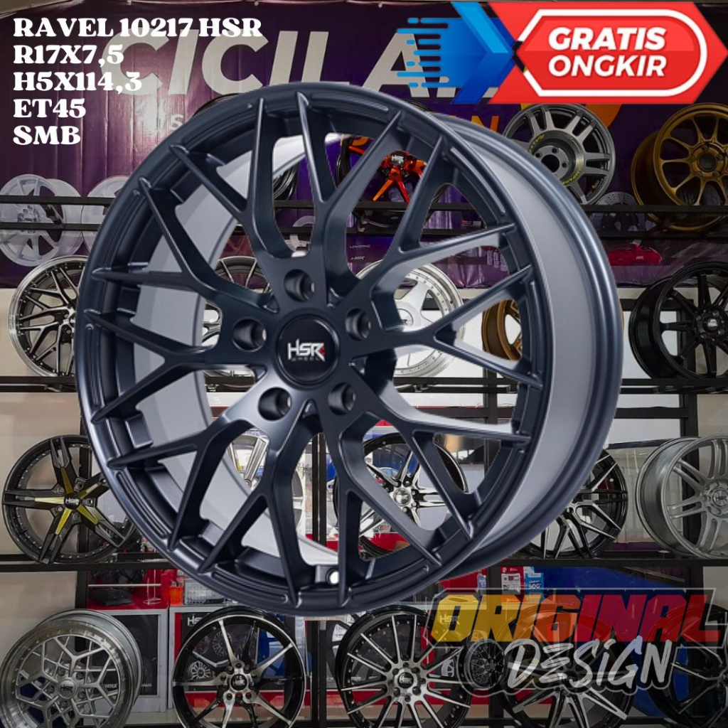 Velg Mobil Ring 17 HSR RAVEL R17 Untuk XPANDER , HRV , INNOVA , CORTEZ