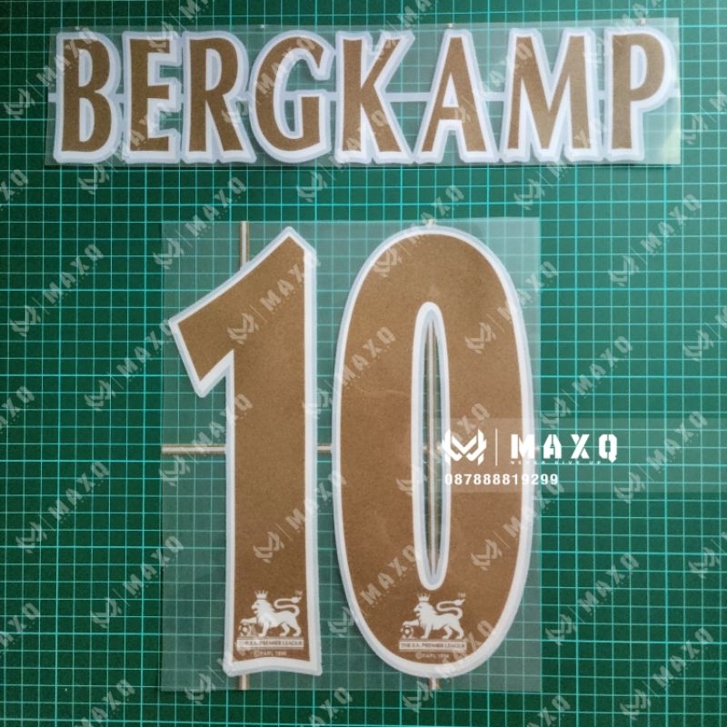 NAMESET JERSEY BERGKAMP ARSENALL 2005 / 2006 BPL GOLD