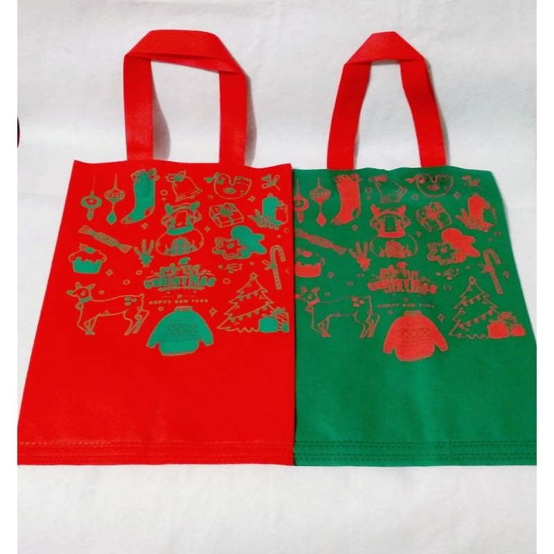 

Tas Goodie Bag edisi Merry Christmas Natal tas sponbund kue hantaran