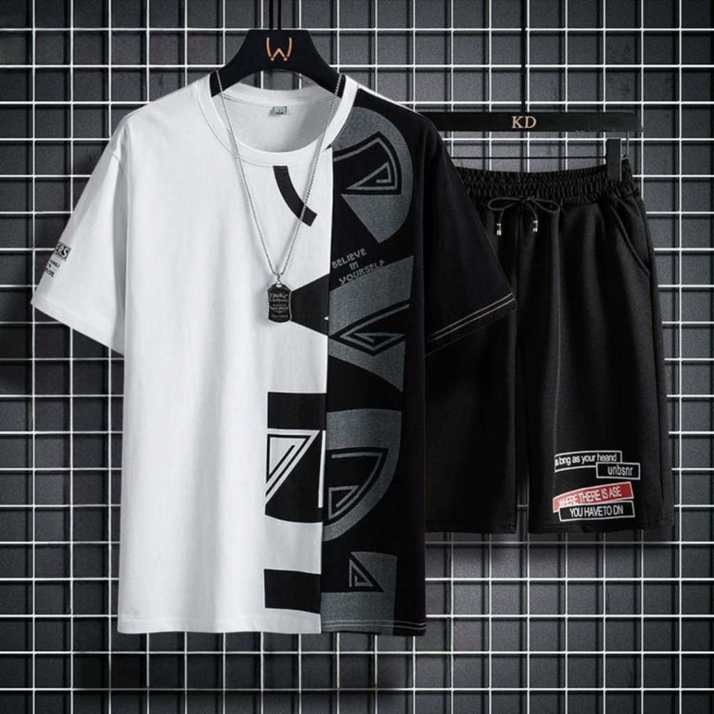 COD-setelan pendek size (SIZE M-L-XL)set pria distro-set dewasa-pakaian pria-oversize