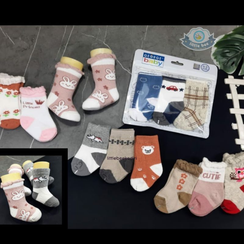 George Baby Kaos Kaki Baby/ George Baby Kaos Kaki Baby Girl Boy Isi 3