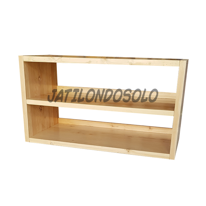 Rak Display Montessori / Rak Display Mainan Kayu Jati Belanda