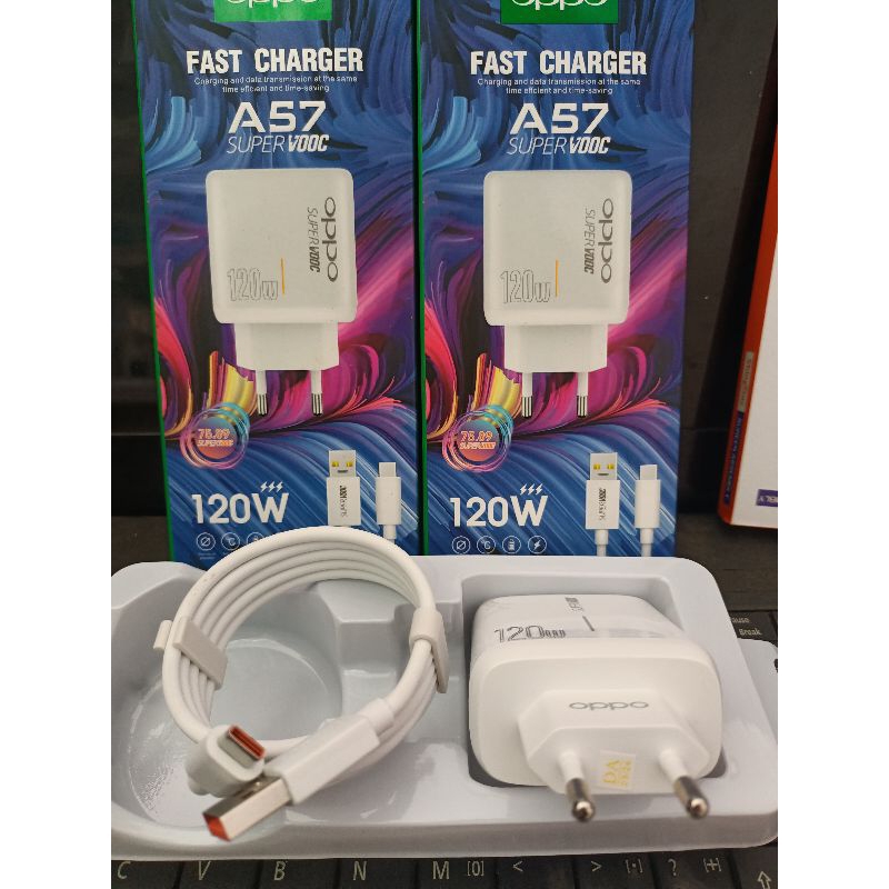 Charger oppo a57 120w/ Casan oppo type c/ Pengecas oppo type c/ Charger 120w oppo