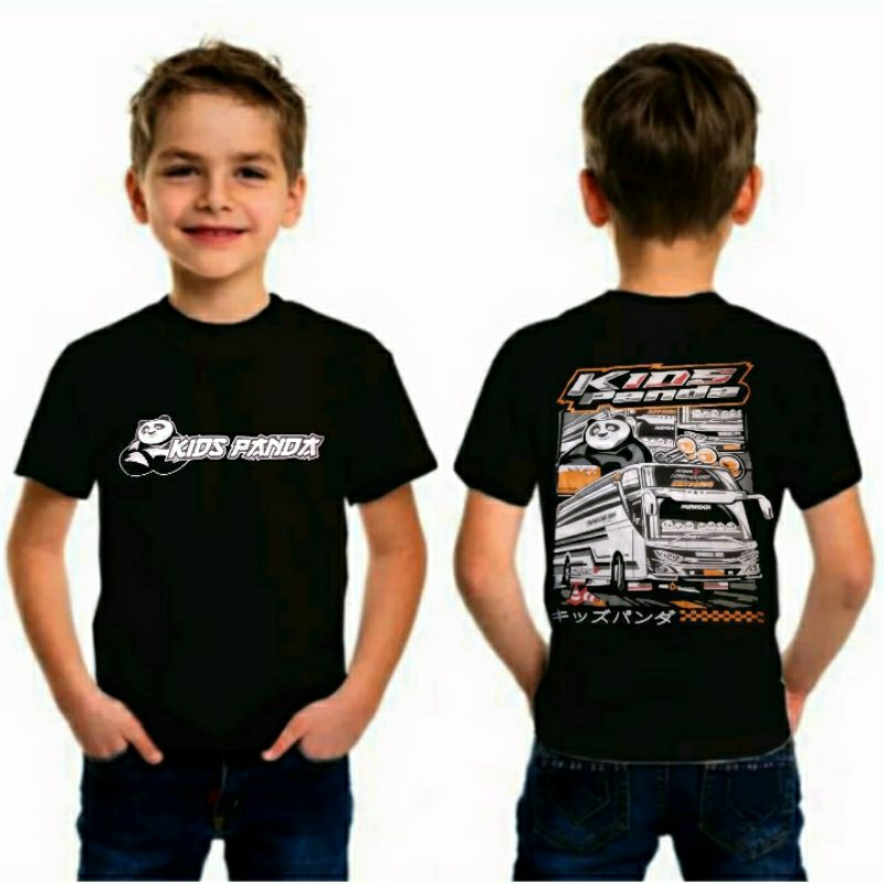 kids panda/kaos jetbus/kaos kids panda