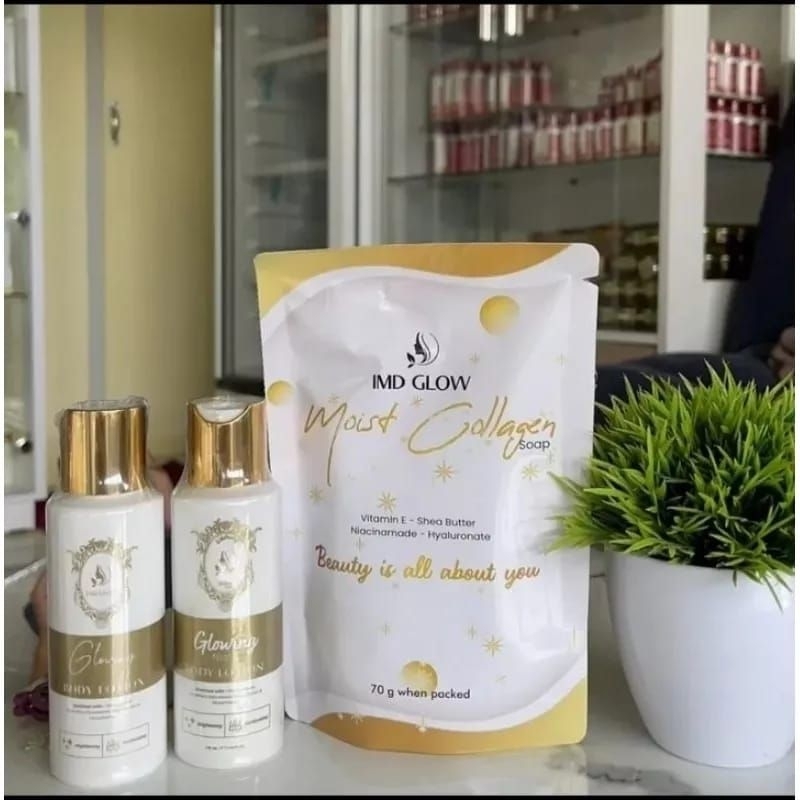 Hb super Glowing Imd Imelda (hb malam Glowing+Hb siang+Sabun batang)