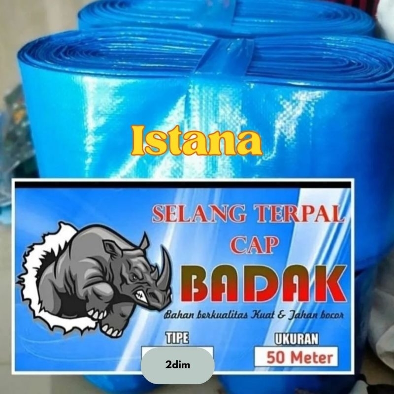 SELANG TERPAL ukuran  2' DIM 50meter  SELANG SAWAH SELANG IRIGASI SELANG PENGAIRAN SELANG TERPAL MUR