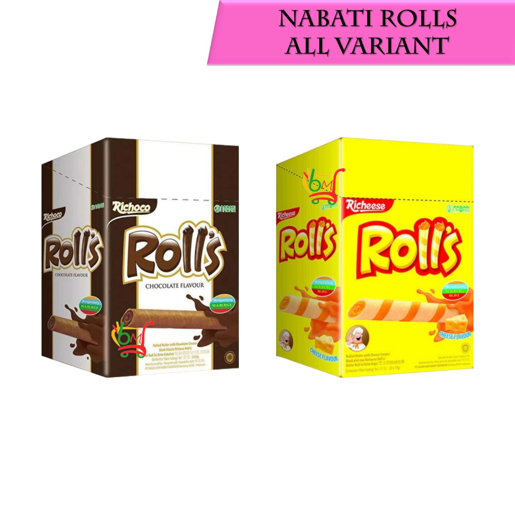 

Nabati Rolls Kemasan Box Isi 20 Pcs All Variant