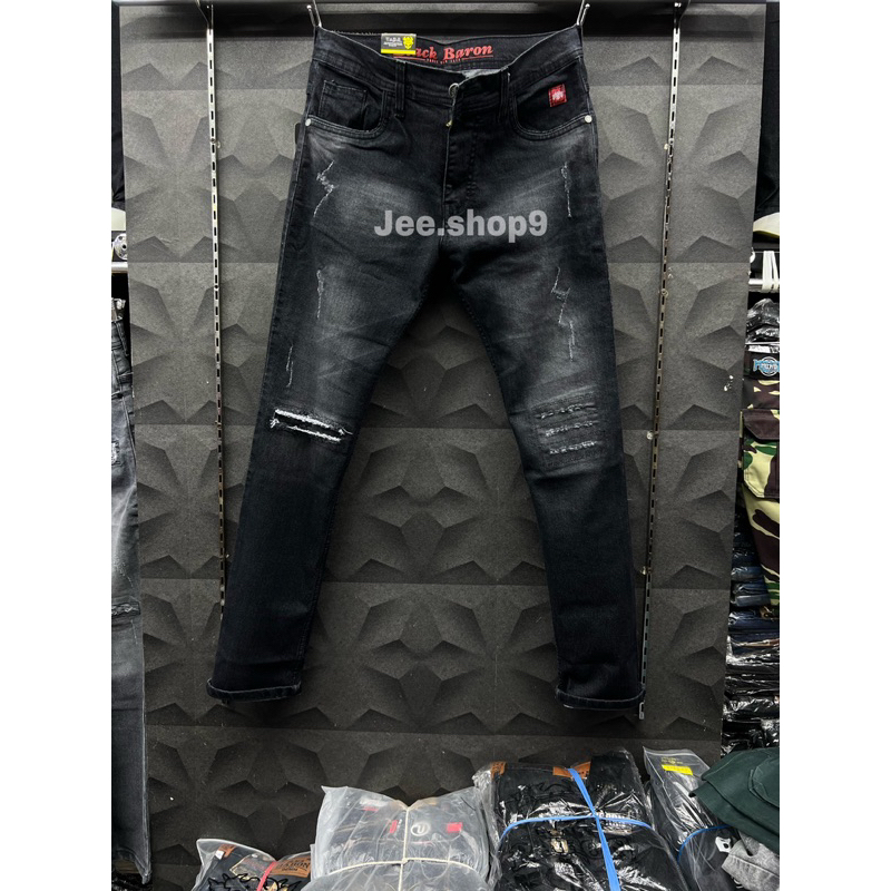 CELANA JEANS PANJANG SOBEK JUMBO/CELANA JEANS BIG SIZE PRIA