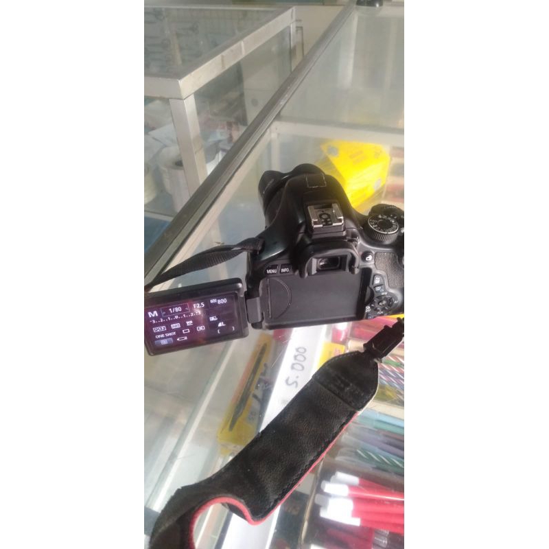 Canon 600d sama lensa tele 55-250mm