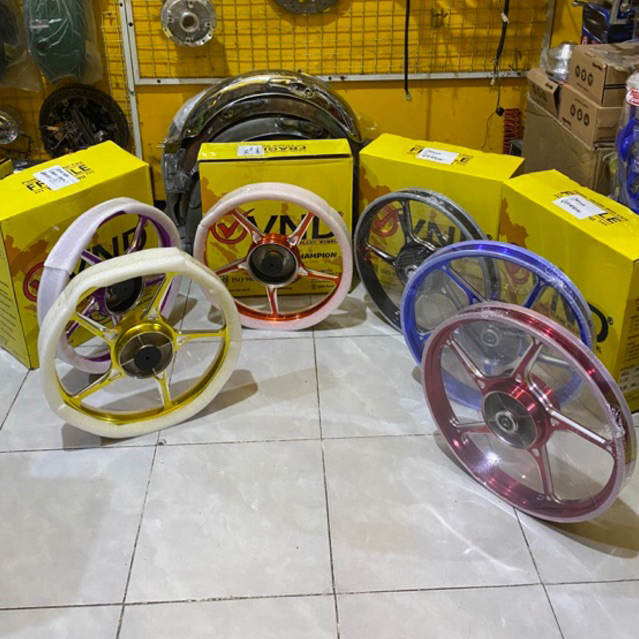 Velg VND Enkei AK55 140 160 17 hitam biru merah orange ungu gold