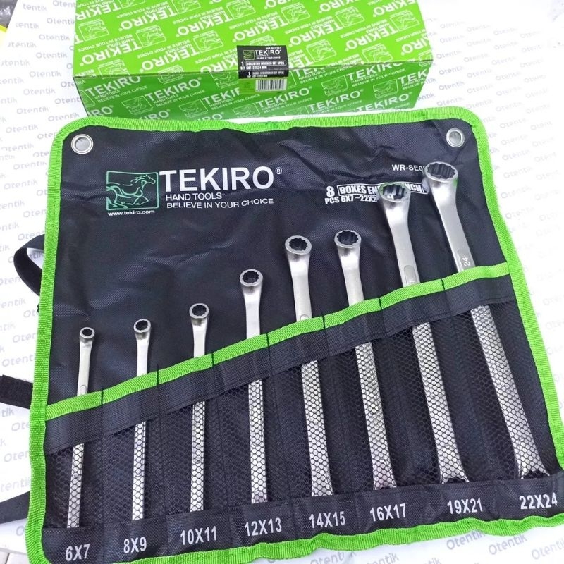 KUNCI RING SET TEKIRO 8 PCS BOX AND WRENCH TEKIRO