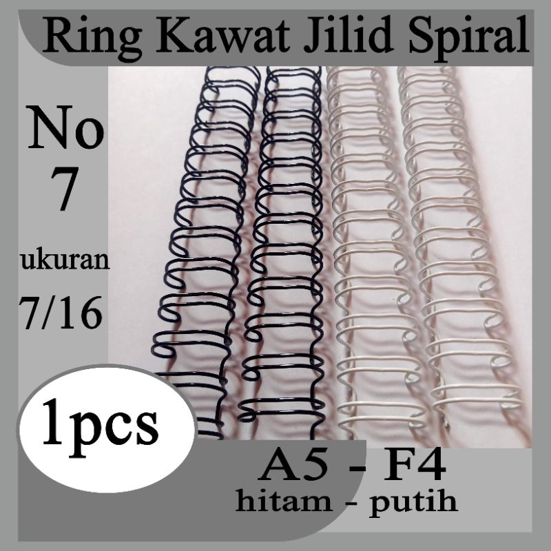 

Jilid Spiral Wire Kawat Spiral 3:1 ukuran 7/16